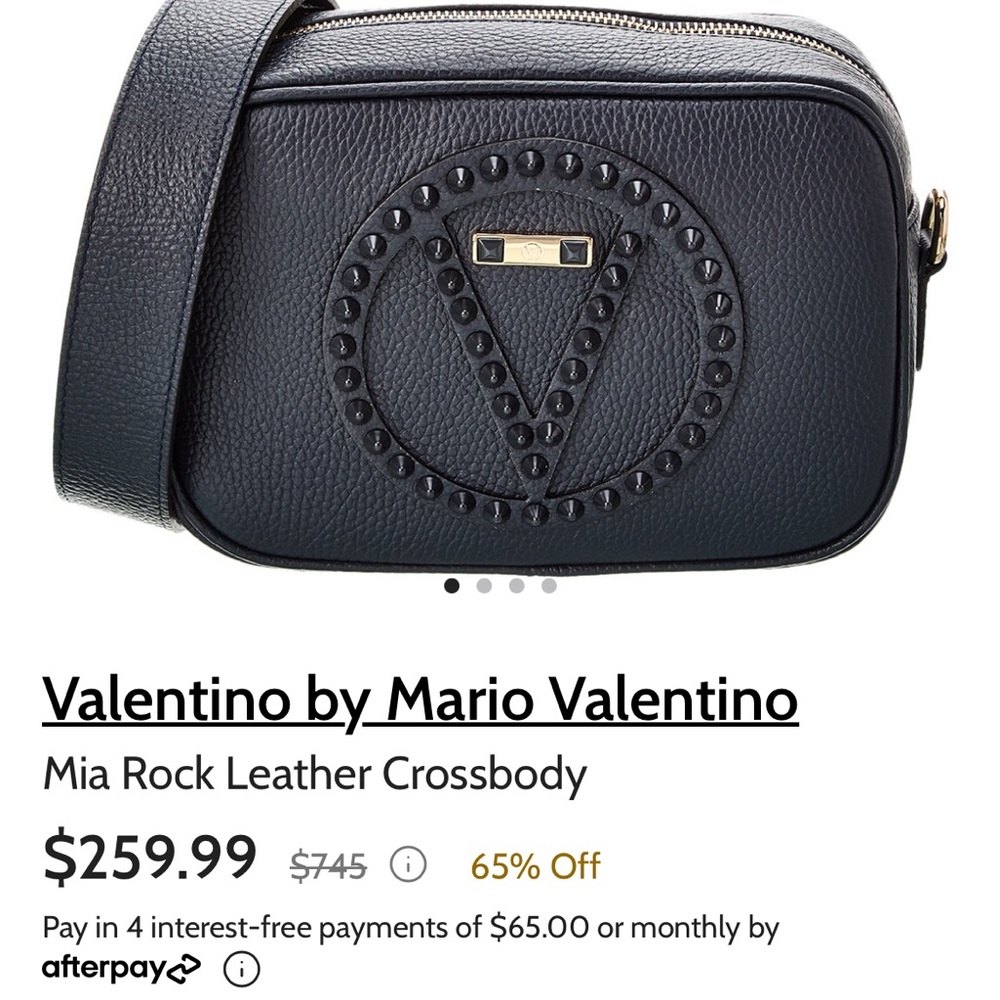 Valentino Black Leather Crossbody Bag - Picture 1 of 1